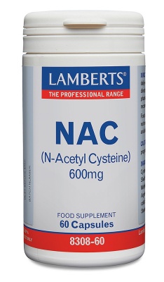 Lamberts NAC N Acetyl Cysteine 600mg 60 caps